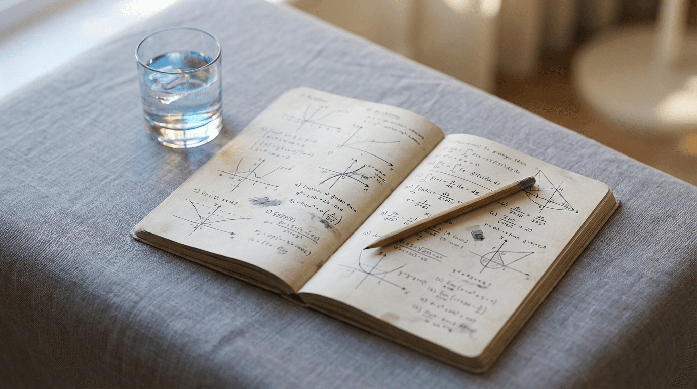 Whiteboard covered in handwritten physics and chemistry equations with structural diagrams